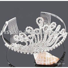 Muy bien rhinestone peine tiara